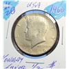 Image 1 : 6)  USA 1966 KENNEDY HALF DOLLAR, 40% SILVER.