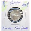 Image 1 : 8)  CANADA 1867-1967 FISH 50%  SILVER DIME.