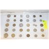 Image 1 : INTERNATIONAL WORLD COINS. 30 POCKETS, ALL DIFFERE