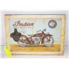 Image 1 : INDIAN MOTORCYCLES METAL SIGN W/ BOTTLE OPENER