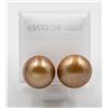 Image 1 : #85-NATURAL AKOYA PEARL STUD EARRINGS