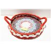 Image 1 : HAND BRAIDED CLOTH SERVING BASKET
