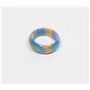 NEW SIZE 7 PINK/BLUE/YELLOW RAINBOW SHIMMER RING