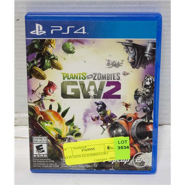 PS4 PLANTS VS ZOMBIES GW2 ps4-plants-vs-zombies-gw2