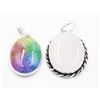 Image 1 : #58-NATURAL ROSE QZ & RAINBOW SOLAR QZ PENDANT