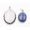 Image 1 : #59-NATURAL ROSE QZ &  LAPIS LAZULI  PENDANT