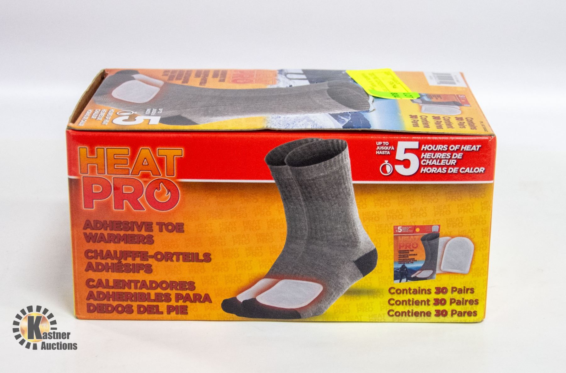 HEAT PRO ADHESIVE TOE WARMERS, 30 PAIRS