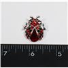 Image 1 : NEW SILVER TONE RHINESTONE LADYBIRD/LADY BUG