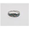 Image 1 : NEW SIZE 9 RHINESTONE RING BAND SAYS: I LOVE YOU