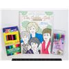 Image 1 : NEW GOLDEN GIRLS THEME ADULT COLOURING BOOK