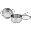 Image 1 : NEW UNPACKED  3 QT STEAMER SET WITH COVER