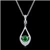 GRA CERTIFIED "MAGIC" 1 CT GOURD SHAPE NECKLACE