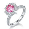 1 CT GRA CERTIFIED PINK MOISSANITE 925 ST. SILVER