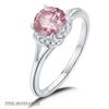 1 CT GRA CERTIFIED PINK MOISSANITE 925 ST. SILVER