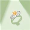 1 CT GRA CERTIFIED YELLOW MOISSANITE 925 ST SILVER