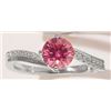 1 CT GRA CERTIFIED PINK MOISSANITE 925 ST SILVER