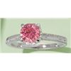 Image 2 : 1 CT GRA CERTIFIED PINK MOISSANITE 925 ST SILVER