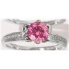 1 CT GRA CERTIFIED PINK MOISSANITE 925 ST SILVER