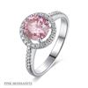 Image 2 : 1 CT GRA CERTIFIED PINK MOISSANITE 925 ST. SILVER