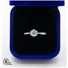 Image 1 : #4-1.00 CT GRA CERTIFIED MOISSANITE VVS LIGHT BLUE