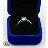 Image 2 : #4-1.00 CT GRA CERTIFIED MOISSANITE VVS LIGHT BLUE