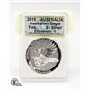 Image 1 : 2015 AUSTRALIA 1OZ. $1 SILVER "AUSTRALIAN EAGLE"