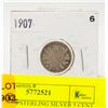 Image 1 : 1907 92.5% STERLING SILVER 5 CENT KING EDWARD VII