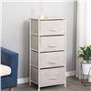 NEW SOGES BEIGE STORAGE UNIT H-37.25" W-11.75"