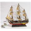 SPANISH GALLION WOODEN MODEL SHIP H-21"