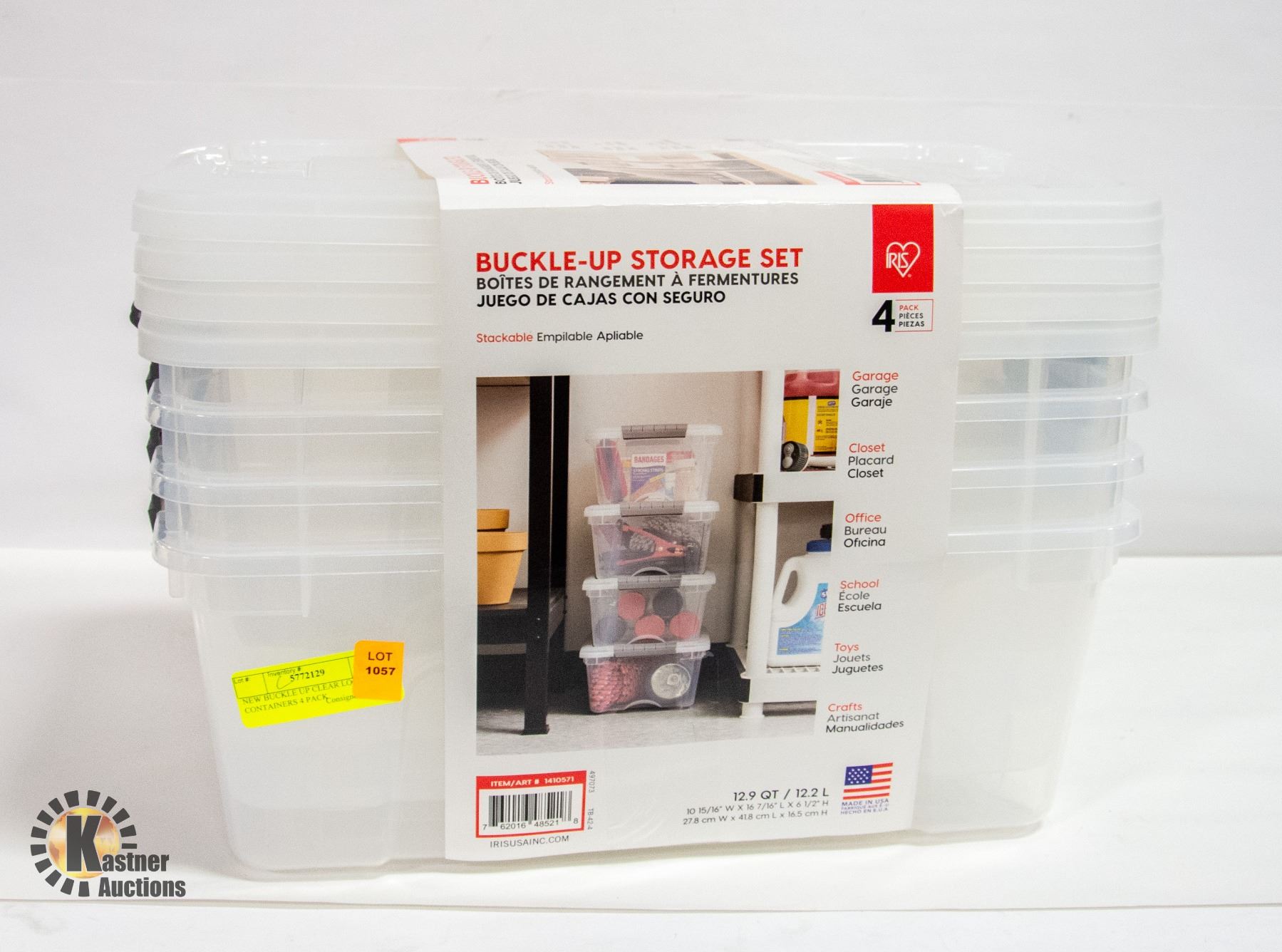 Clear Container With Lock NEW BUCKLE UP CLEAR LOCKING CONTAINERS 4 PACK