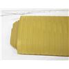 Image 1 : NEW 4' END OF ROLL YELLOW 1/8" W. RIB SHEET RUBBER