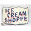 METAL SIGN 18"X27" ICE CREAM SHOPPE