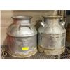 LOT OF 2 METAL MILK TIN DECOR ITEMS