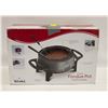 Image 1 : NEW IN THE BOX UNPACKED 3QT FONDUE POT