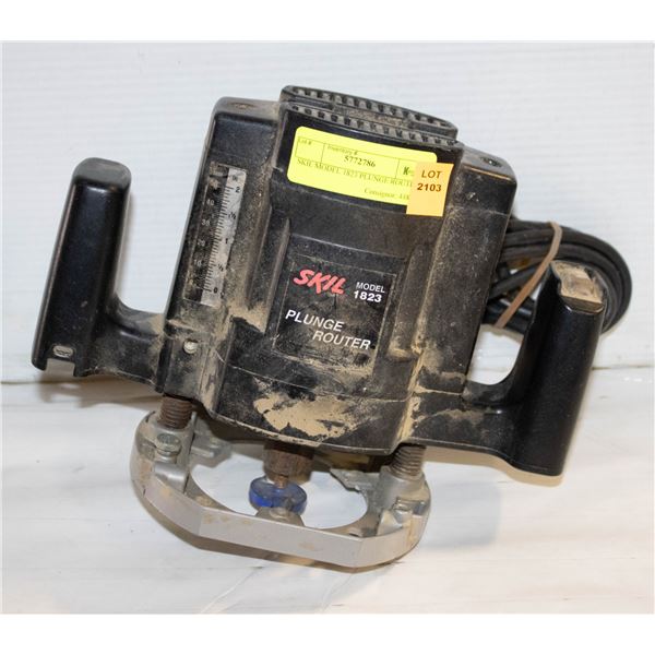 SKIL MODEL 1823 PLUNGE ROUTER