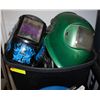 Image 1 : TOTE OF WELDING HELMETS