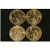 Image 2 : 4 US PRESIDENTIAL DOLLARS: 2010-P & D FRANKLIN