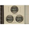 Image 1 : 3-1 GRAM FINE SILVER PROOF AIRPLANE THEMED INGOTS