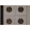 Image 2 : 1961, 1962 & 2-1963 WASHINGTON SILVER QUARTERS