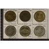 Image 1 : 6 METAL $1 CASINO GAMING TOKENS: 2-TREASURE ISLAND