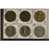 Image 2 : 6 METAL $1 CASINO GAMING TOKENS: 2-TREASURE ISLAND