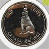 Image 1 : 1967 PROOF CAMEO WOLF SILVER HALF DOLLAR