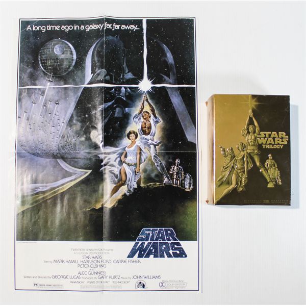 STARWARS TRILOGY DVD SET AND POSTER