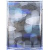 Image 1 : DECORATIVE ABSTRACT FRAMED WALL ART, SIZE APPROX 42" X 58" ON CANVAS