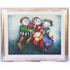 Image 1 : MINSTRELS FRAMED WALL ART, ARTIST SIGNED, SIZE APPROX 49" X 37" ON CANVAS
