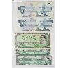 Image 1 : 2 CANADA 1986 5 DOLLAR BILLS & 3 1967 CENTENNIAL BILLS