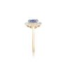 Image 3 : 14KT Yellow Gold 1.15ct Tanzanite and Diamond Ring