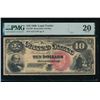 Image 1 : 1880 $10 Jackass Legal Tender Note PMG 20