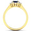 Image 4 : 14KT Yellow Gold 2.10ct Blue Sapphire and Diamond Ring