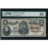 Image 1 : 1880 $5 Legal Tender Note PMG 35